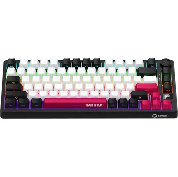 LORGAR KBP7075MW, černá/červená - CZ LRG-KBP7075W-BK-CS