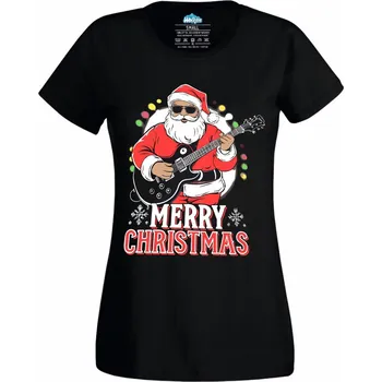 Dámské tričko Dámské tričko Santův Vánoční Koncert (Velikost: XXL, Barva: Černá)