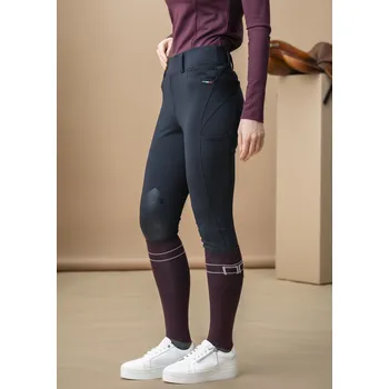 Jezdecké kalhoty Alessandro Albanese Rajtky jezdecké Fina AA, s gripem na kolenou, dámské, core black 40