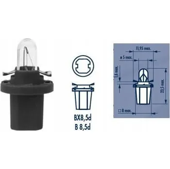 Žárovka Žárovky Narva BAX 1,2 W 10 ks