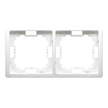 vypínač Rámeček 2-násobný, bílá KONTAKT SIMON BMR2/11