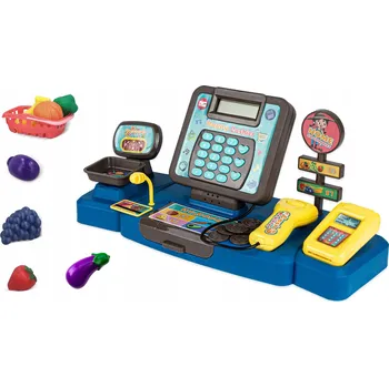 Hra na obchod Interaktivní Pokladna pro Hraní v Obchodě s Košíkem a Kalkulačkou