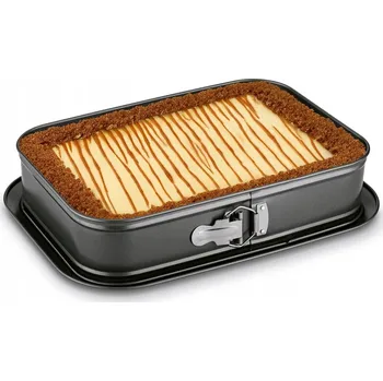 Forma na pečení Forma Na Dort Tadar kovový obdélníkový 39,5 x 28 cm, vyjímatelné nepřilnavé dno