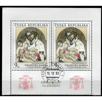 Poštovní známka (1993) Pof. 27 (KD) - O - Česká republika - Strahovská Madona