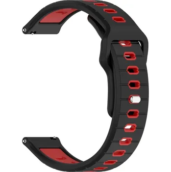 VSECHNONAMOBIL 111853 SPORTY Vyměnitelný silikonový řemínek Garmin Vivoactive 5 / Vivoactive 6 černo-červený