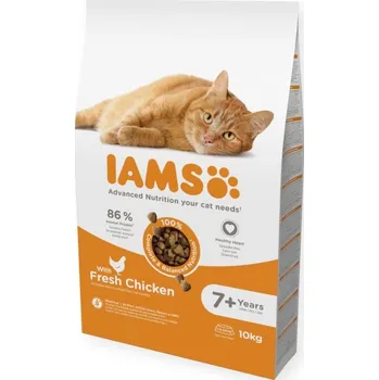 Krmivo pro kočku Krmivo suché pro starší kočky Iams kuře 10 kg