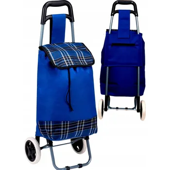 Nákupní taška SLAZENGER na kolečkách 31 L Modrá s prémiovým rámem