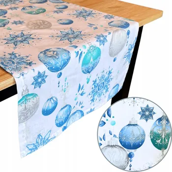 ubrus Vánoční běhoun na stůl 125x45 cm Bavlna 100% Vánoce HouseArtLife