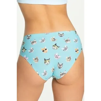 Dámské spodní prádlo Kalhotky Julimex Cats Světle modrá 2XL
