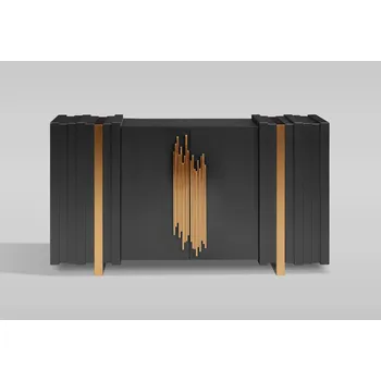 Komoda Komoda Livin Hill Stilig černá, nerezová ocel, 160 cm, 2 dvířka