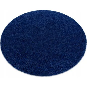 Koberec Koberec SOFFI kruh shaggy 5cm tmavě modrý 160 cm