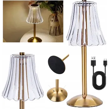 Lampička LED STOLNÍ LAMPičKA USB DOBÍJECÍ PŘENOSNÁ LAMPA 3 SVĚTLA