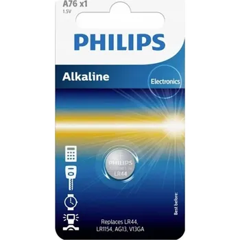 Článková baterie Alkalická baterie Philips 4LR44