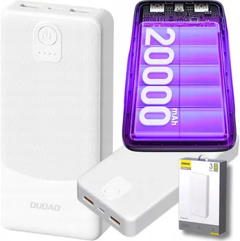 Powerbanka Powerbanka R2 Invest 20000 mAh bílá