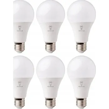 Žárovka Sada 6 kusů LED žárovek A60 E27 15W, studená bílá