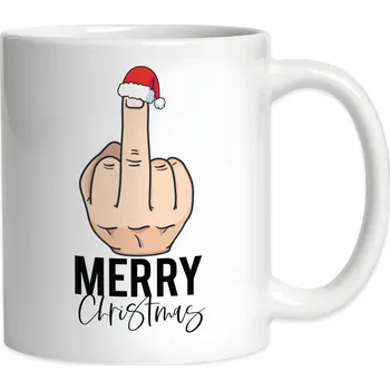 Vánoční keramický hrnek Merry Christmas FUCK YOU Vánoce 330 ml