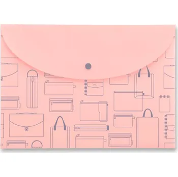 Spisovka s drukem FolderMate Vintage A4 - růžová