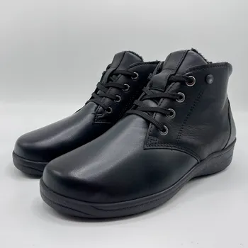 Dámská zimní obuv Mediline TERESA Kotníčková - černá, šněrovací Velikost: 37