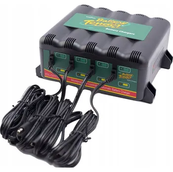 Nabíječka baterií Nabíjecí stanice pro 4 motocykly, Nabíječka pro 4 akumulátory, Uskladnění vozidel přes zimu