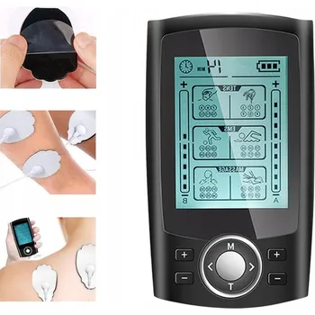 Masážní přístroj ELEKTROSTIMULÁTOR SVALŮ A NERVŮ TENS EMS MASÁŽ 12 ELEKTROD COMBO