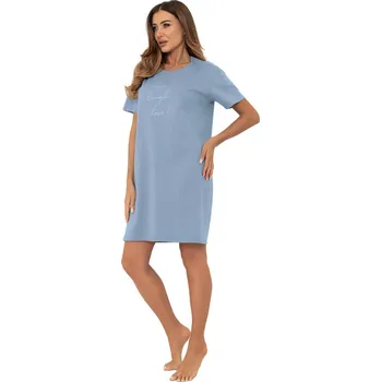 Dámská noční košile Dámská noční košile ITALIAN FASHION KSARA krátký rukáv steel M 0