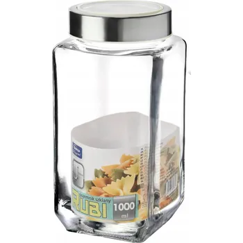 Dóza na potraviny Nádoba na potraviny na mouku, cukr, ZAVAŘOVACÍ SKLENICE RUBI 1000 ml