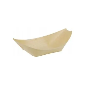 Jednorázové nádobí Podnos Woodeven dřevěný 50 ks