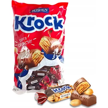 Bonbon Bonbóny Roshen Krock 1 kg se slaným karamelem a arašídy