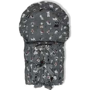 Zavinovačka ESITO | Klasická zavinovačka obdélníková Pejsek Šediváček - šedá / 112 x 38 cm