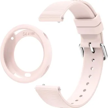 Ostatní příslušenství k chytrým hodinkám VSECHNONAMOBIL 124425 VSECHNONAMOBIL COVER SET Řemínek + obal na hodinky Xiaomi Watch S4 41mm růžový