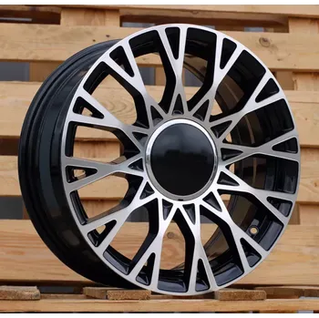 Alu kolo Alu kola Racing Line Y1283, 16x6.5 4x98 ET35, černá + leštění vhodné pro Fiat 500