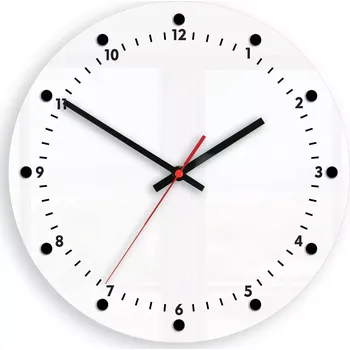 Hodiny Nástěnné hodiny Mozes 28 cm černé/bílé