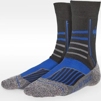 Pánské ponožky e.s. Víceúčelové ponožky Function warm/high velikost 45-47 černá/hliník/modrá chrpa Strauss