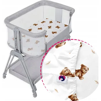 Prostěradlo Prostěradlo do postýlky Lionelo LUNA s gumičkou, bavlněné, různé vzory