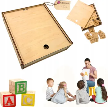 Slipy KRABIČKA SE SLIPY VZDĚLÁVACÍ SKLÁDAČKA PRO VÝUKU ČTENÍ SLIPY