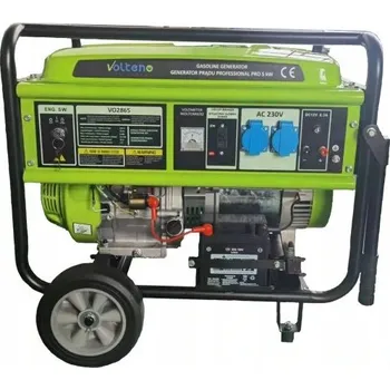 Elektrocentrála Jednofázová benzínová elektrocentrála přenosná Volteno 5000 W