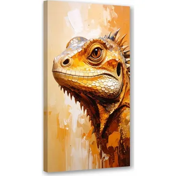 Obraz Moderní obraz do obýváku, kuchyně, Hlava ještěrky Plazi 40x80
