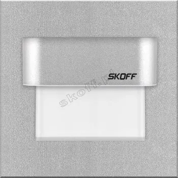 Nástěnné svítidlo Schodišťové svítidlo SKOFF 0,8 W s integrovaným LED zdrojem, průměr 7,3 cm, stříbrné