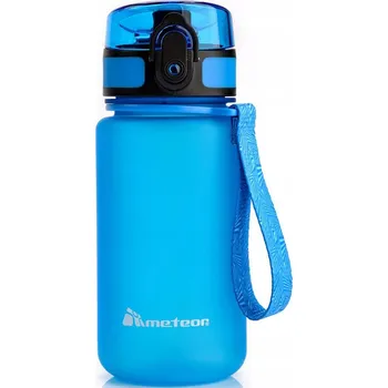 Láhev Sportovní tréninková láhev lahev na pití na vodu s odměrkou a náustkem Meteor 0,35 l