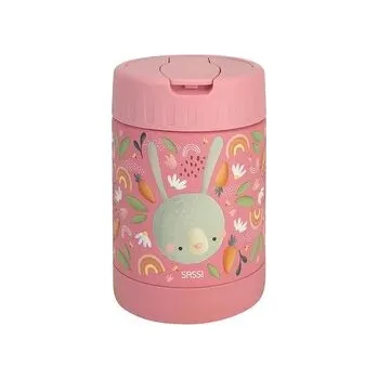 Termoska DETSKÁ TERMOSKA NA JEDLO SASSI - FLUFFY THE RABBIT - 350ML