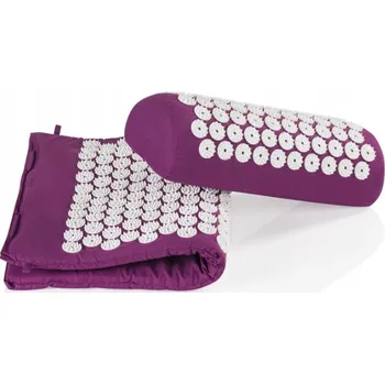 Polštář Sada pro relaxaci: podložka, polštář a taška – fialová, úleva od bolesti