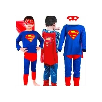 Karnevalový kostým KOSTÝM SUPERMAN PŘEVLEK SUPERMANA PRO CHLAPCE KOSTÝM NA PLES PLÁŠŤ