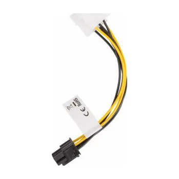 Kabel do PC LANBERG HDD 2x Molex (M / F) 3 PIN na BTX 6 PIN PSU kabel 15cm CA-HD6P-10CU-0015 LANBERG HDD 2x Molex (M / F) 3 PIN na BTX 6 PIN PSU kabel 15cm