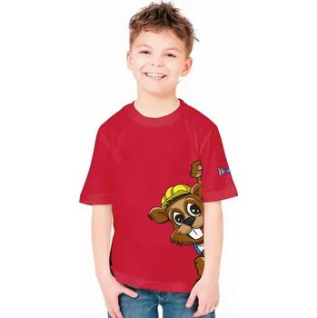 Chlapecké tričko Dětské tričko DEDRUŚ červené, vel. 4/110cm, 100% bavlna DEDRA BH5TKC-4