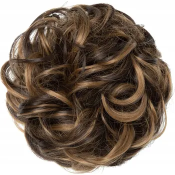 Příčesek Příčesek krátké syntetické vlasy tmavě hnědé JJstar dámské