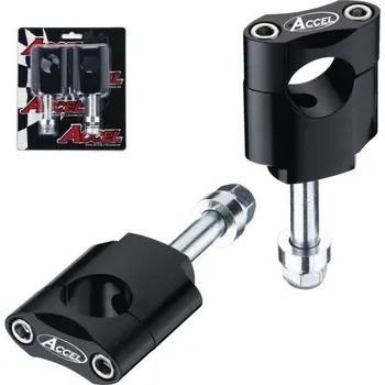 Řídítka DRŽÁK NA ŘÍDÍTKA/ZDVIHÁK (22,2 MM) H. 45 MM SE ŠROUBEM M12 STŘÍBRNÁ (BM-13SV22)