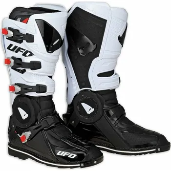 Moto obuv Boty jezdecké Ufo Recon bílo-černé - velikost 45 (Velikost: 45) UFBO002-KW-45