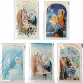 Vánoční dekorace Sada Vánočních Oplatek Malých 15 ks Vánoční Oplatky