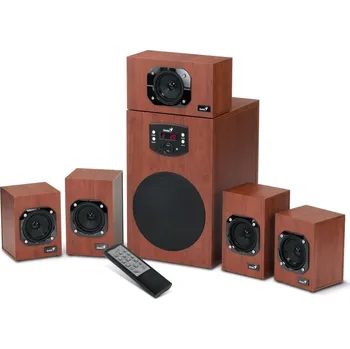 Genius reproduktory SW-HF 5.1 4600 v2, 5.1, 120 W, bronzové, dálkové ovládání, k