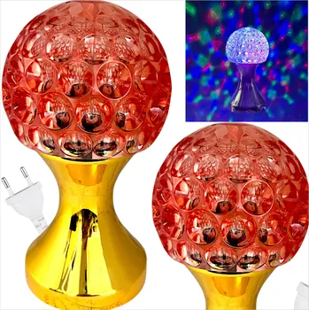 Lampička LED LAMPIČKA OTOČNÁ DEKORATIVNÍ PROJEKTOR OTOČNÝ SVÍTÍ LED 18CM KOULE